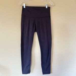 Lululemon Black High Waist High Rise Leggings Athletic Pants Tapered Ankle